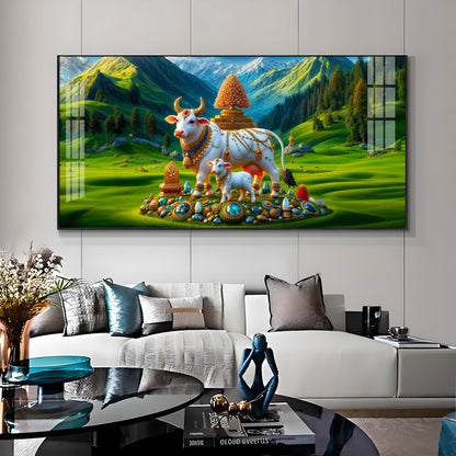 Nandi Shakti Premium Acrylic Horizontal Wall Art
