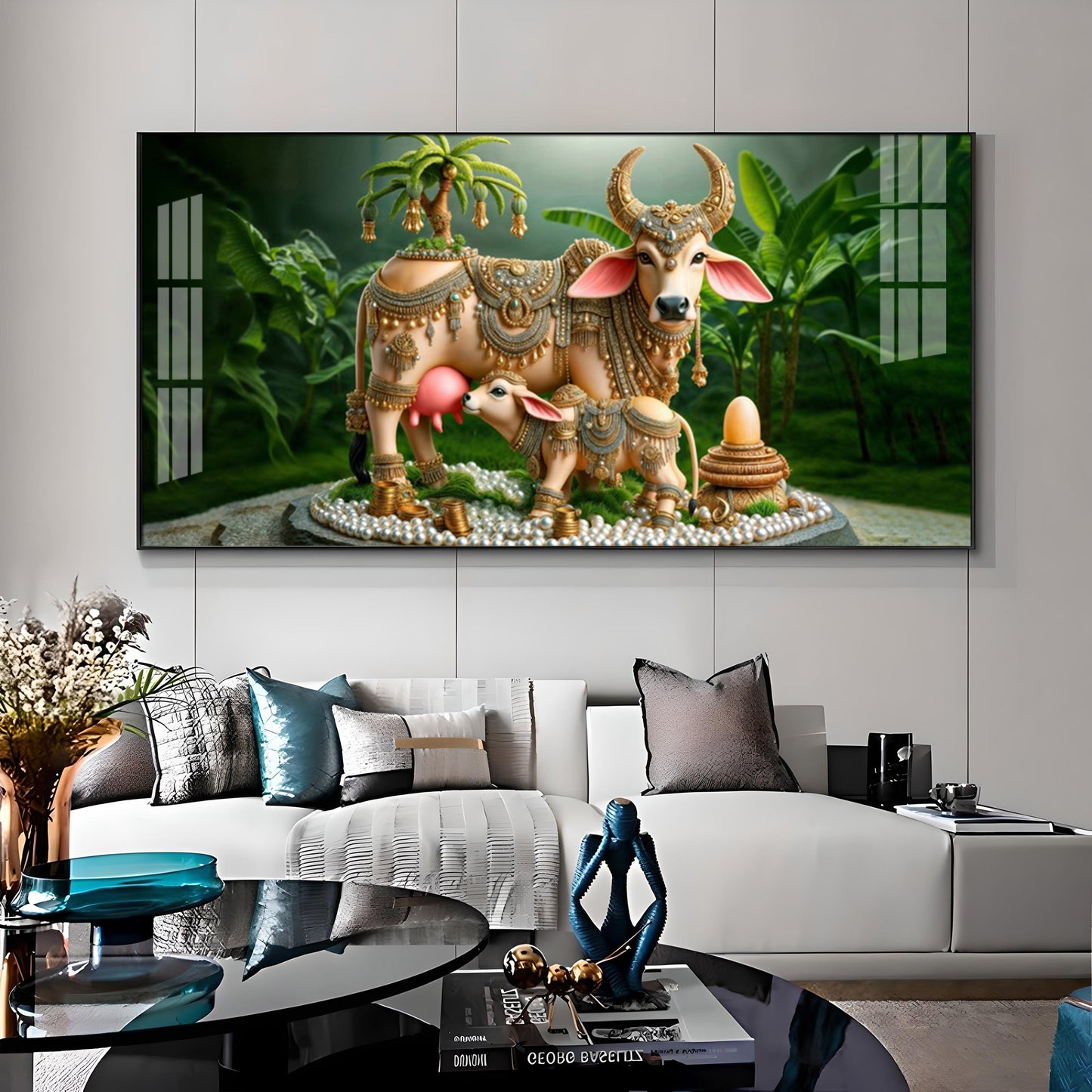 Nandi Jewelled Adornments Premium Acrylic Horizontal Wall Art