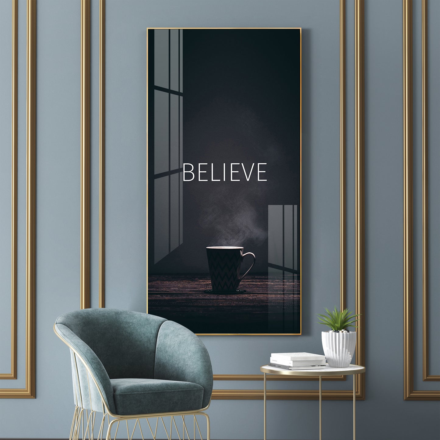 Believe Premium Acrylic Vertical Wall Art