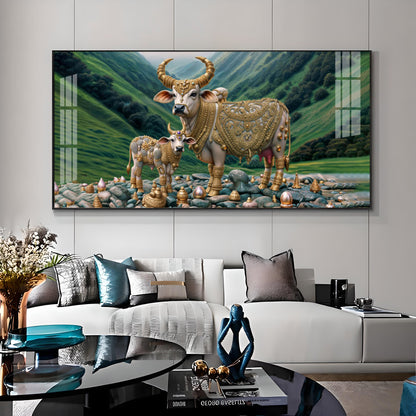 Mythological Cow Premium Acrylic Horizontal Wall Art