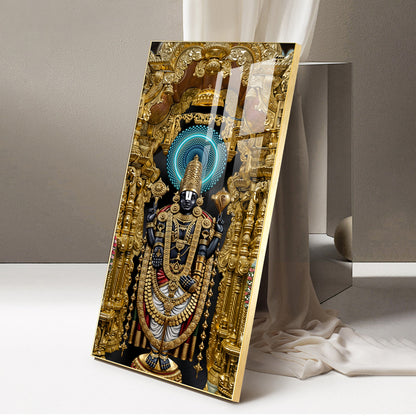 Shree Venkateswara Swamy Premium Acrylic Vertical Wall Art