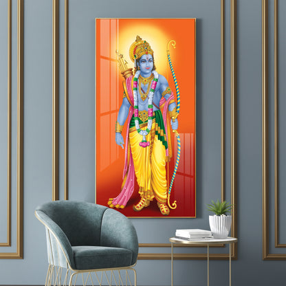 Lord Shri Ram Premium Acrylic Vertical Wall Art