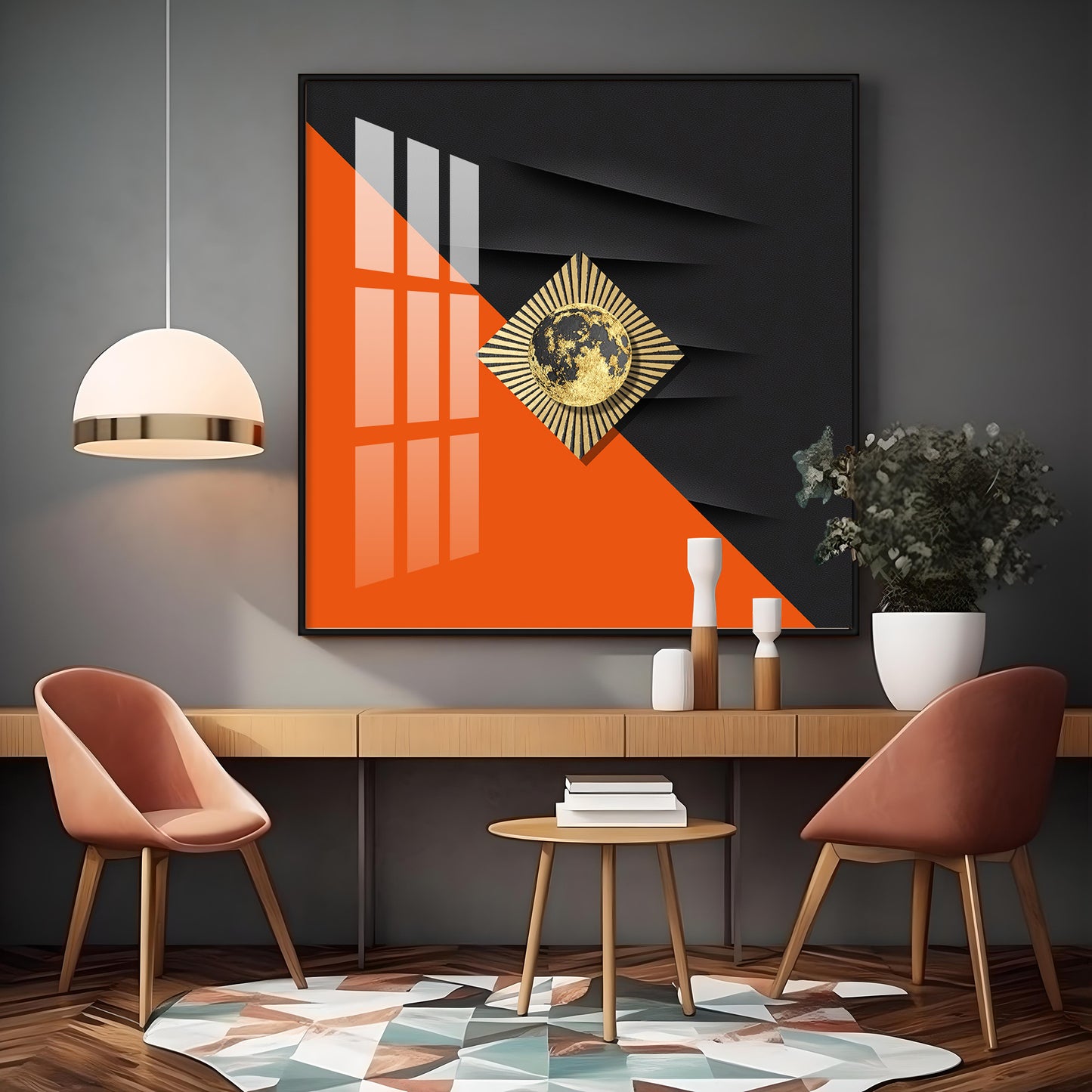 Symbolic Premium Acrylic Square Wall Art