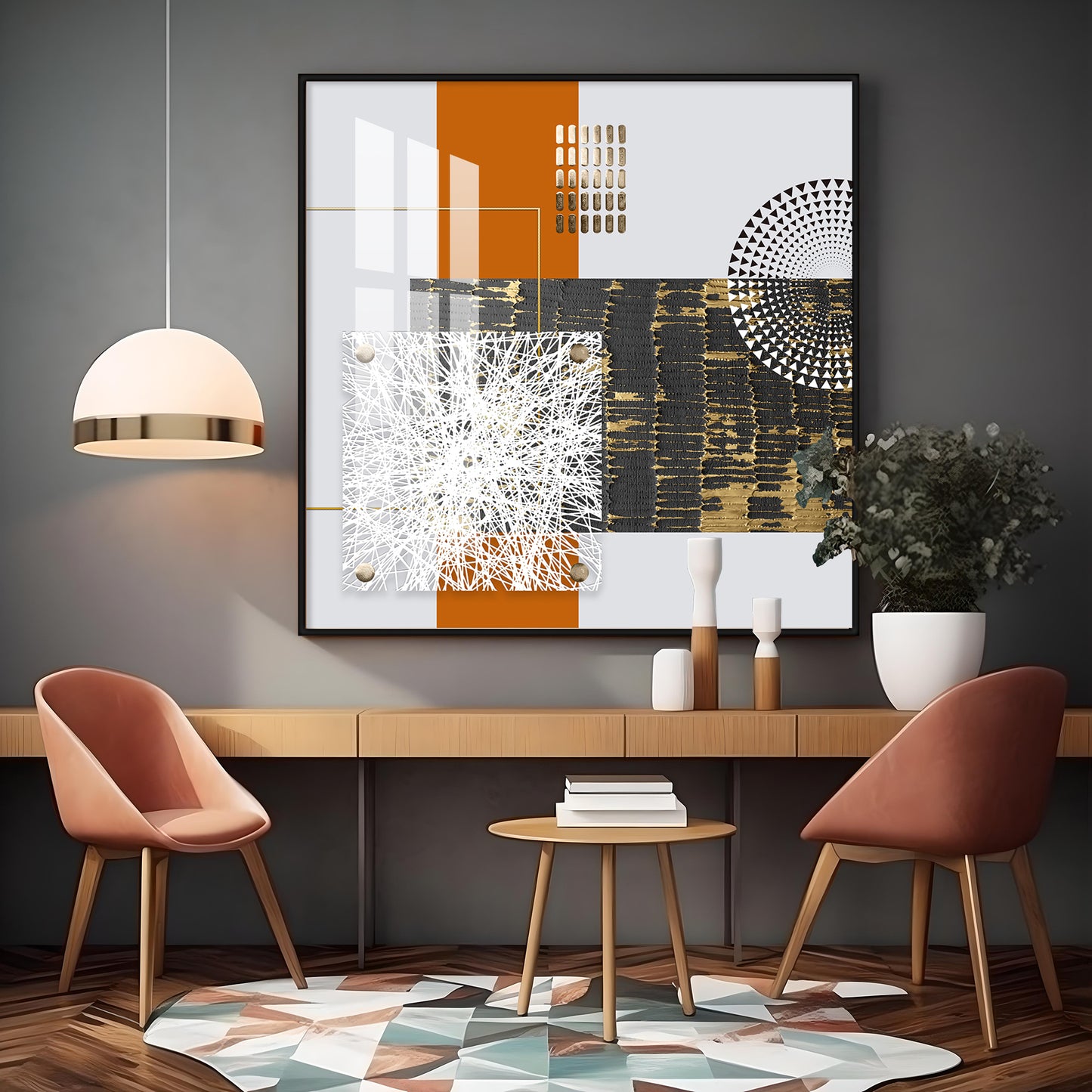 Modern Aesthetics Premium Acrylic Square Wall Art