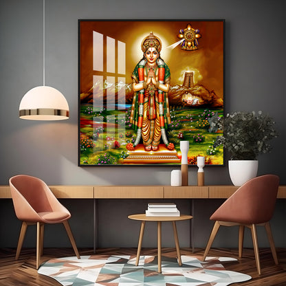 Thirumalisai Alvar Premium Acrylic Square Wall Art