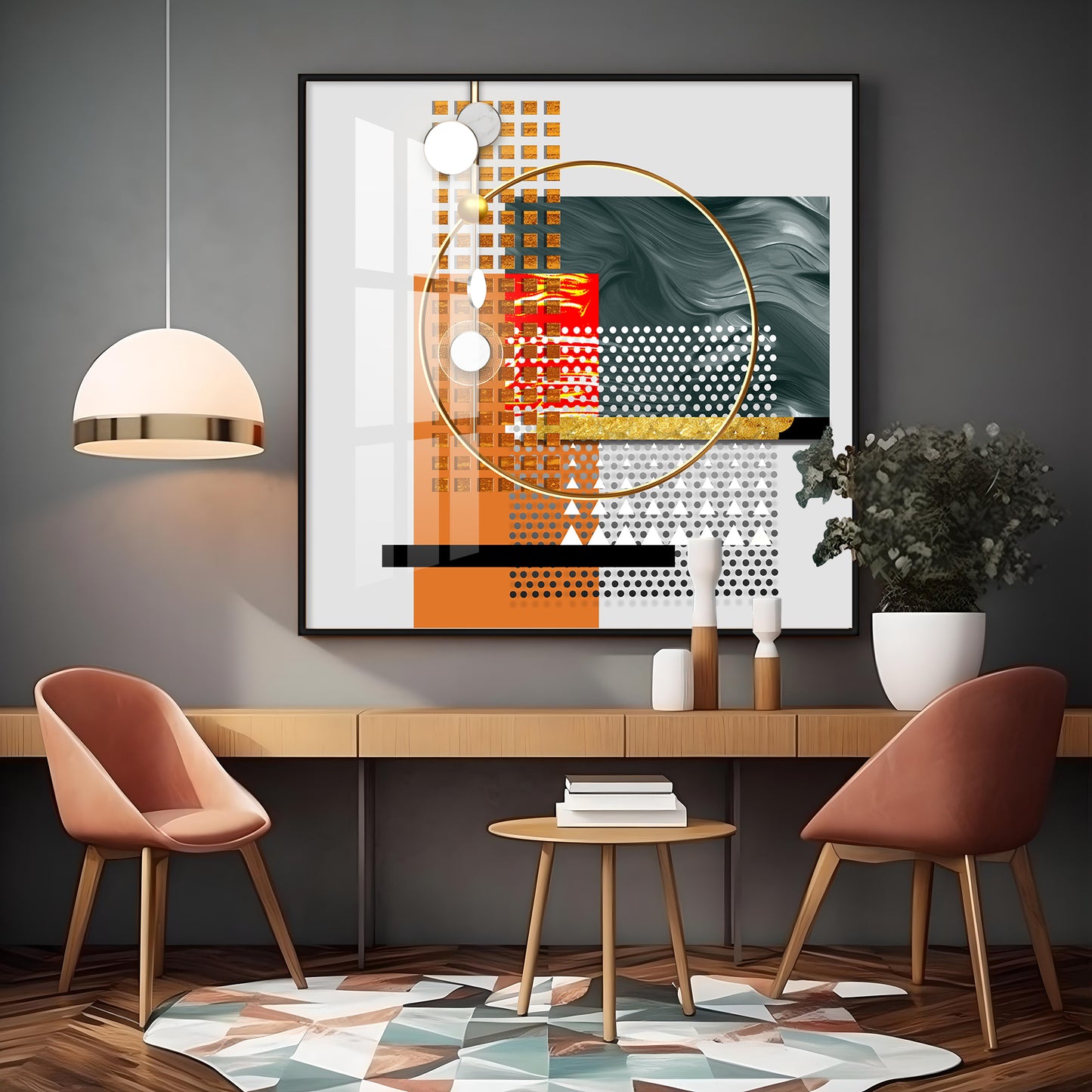 Multiple Figures Premium Acrylic Square Wall Art