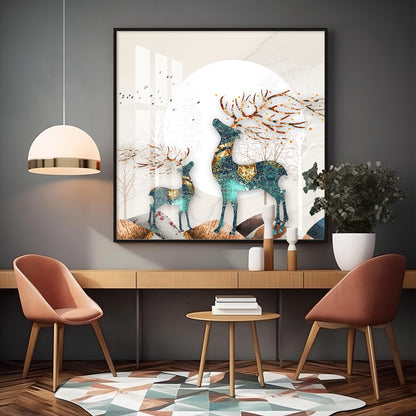 Lucky Deer Premium Acrylic Square Wall Art