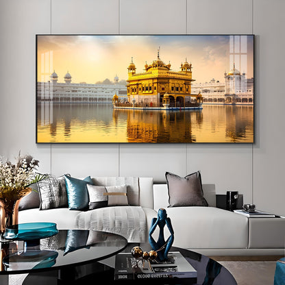 Golden Glory Premium Acrylic Horizontal Wall Art