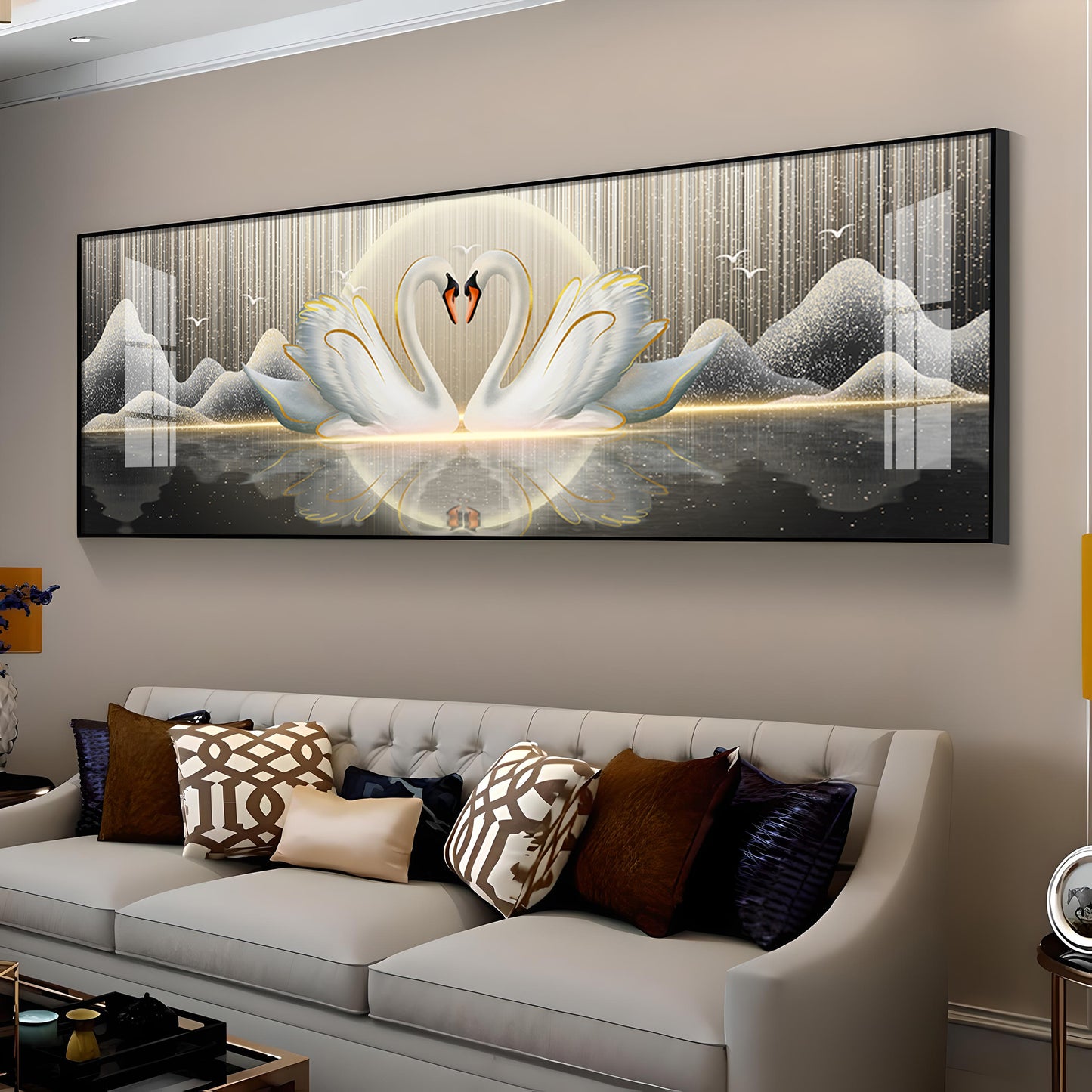 Swanscape Serenity Premium Acrylic Horizontal Wall Art