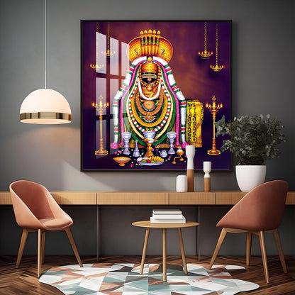 Lord Arunachaleswarar Premium Acrylic Square Wall Art