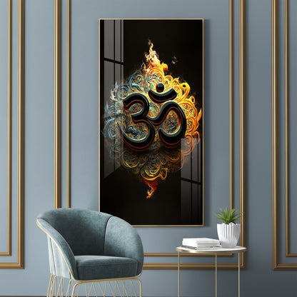 Spiritual OM Premium Acrylic Vertical Wall Art