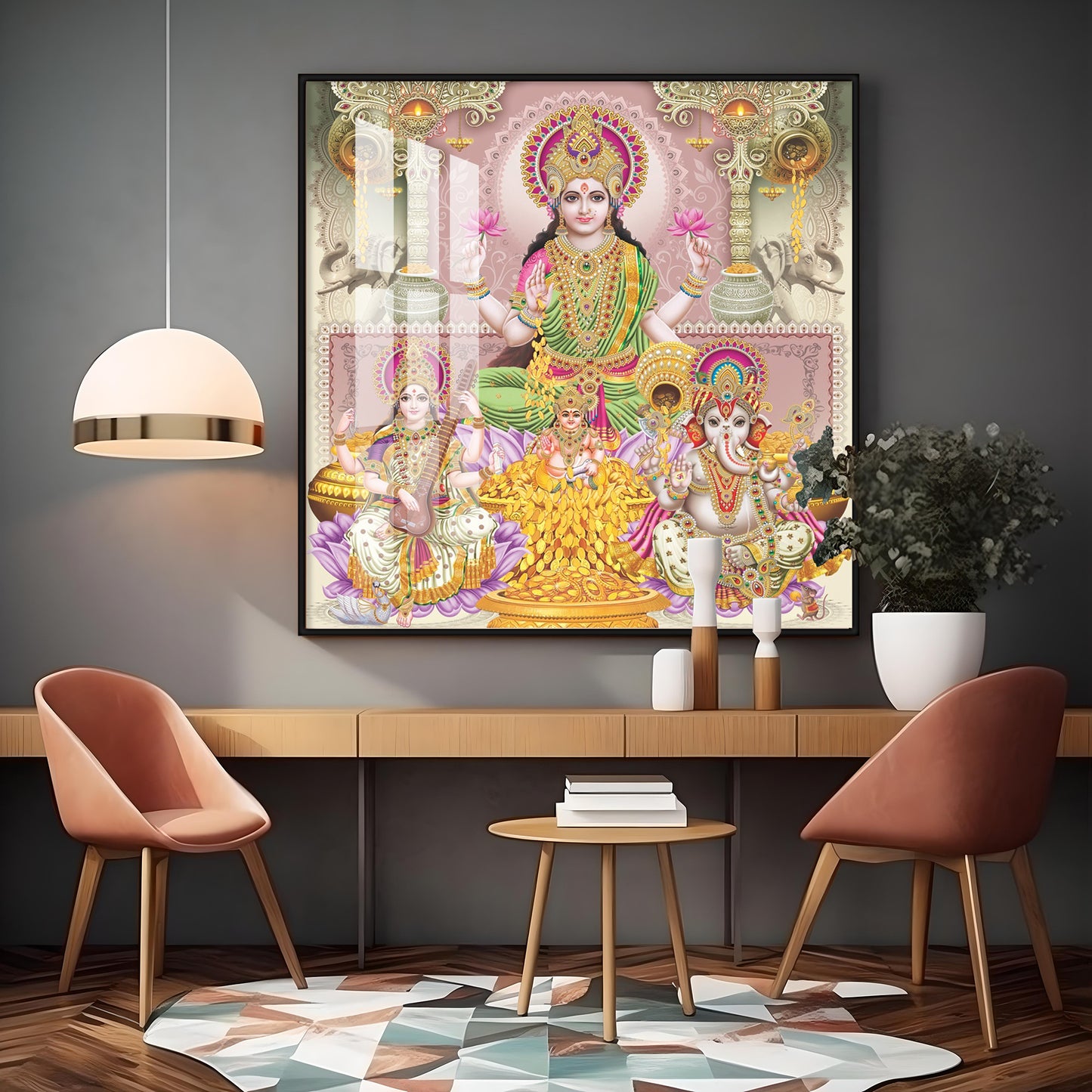 Majestic God & Goddess Premium Acrylic Square Wall Art
