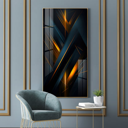 Abstract Modern Design For Entrance Premium Acrylic Vertical Wall Art