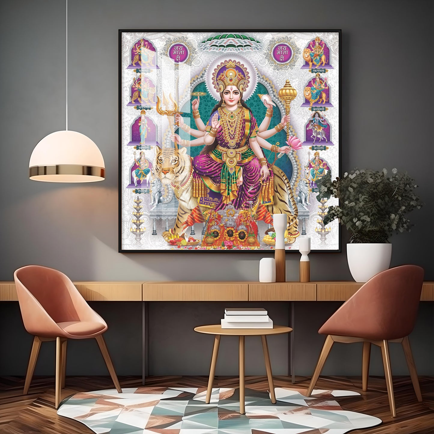 Spiritual Essence Premium Acrylic Square Wall Art