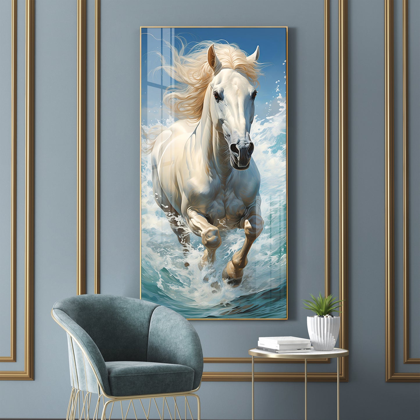 Charismatic Horse Premium Acrylic Vertical Wall Art