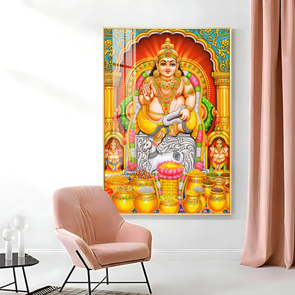 God Of Wealth And Treasurer Premium Acrylic Vertical Wall Art