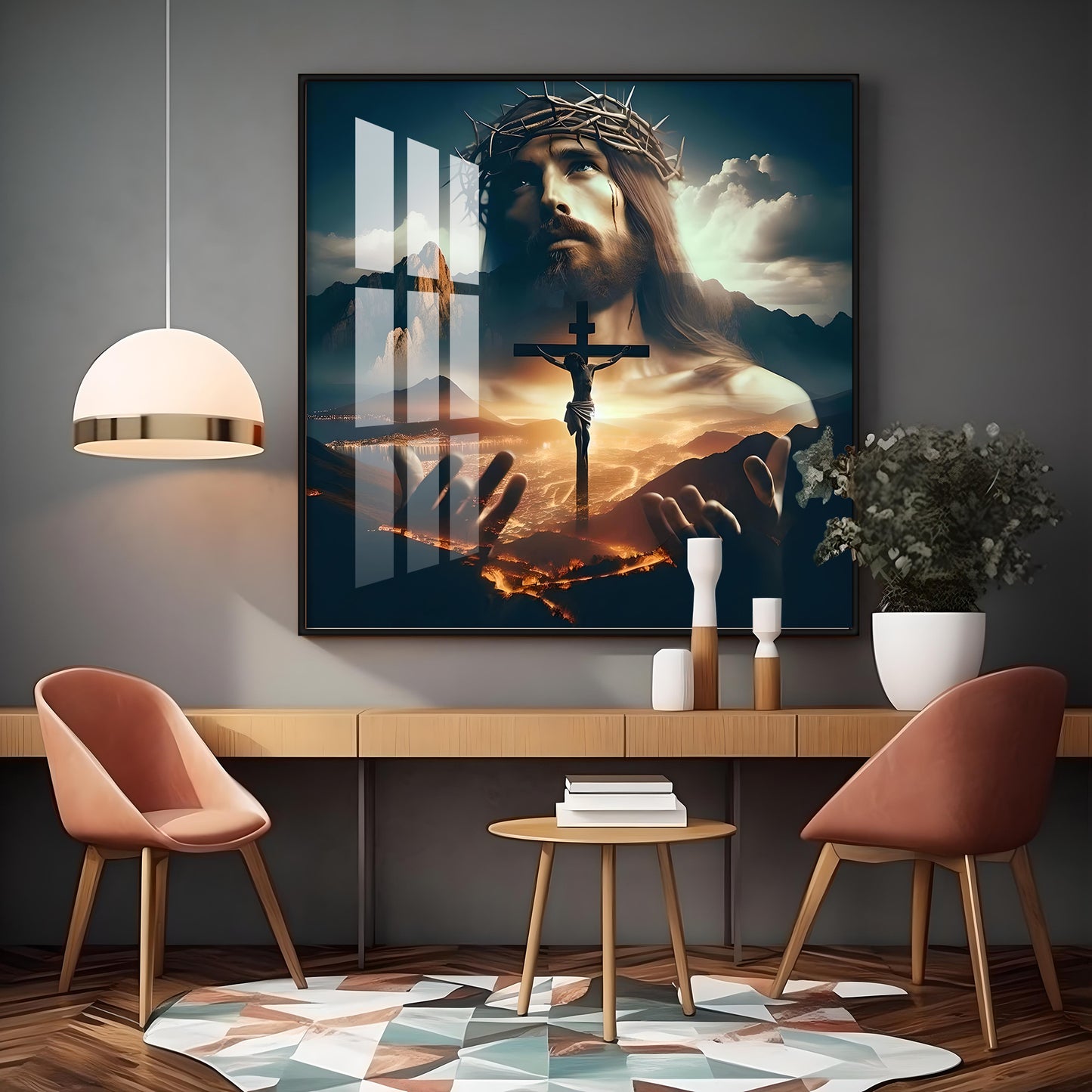 Eternal Faith Premium Acrylic Square Wall Art