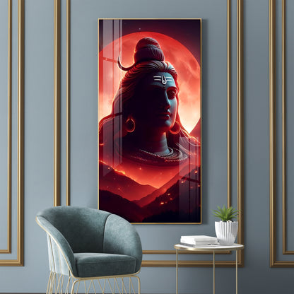 Adiyogi Premium Acrylic Vertical Wall Art