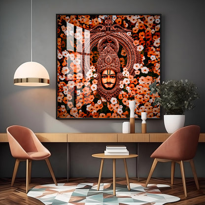 Jai Shree Shyam Baba Premium Acrylic Square Wall Art