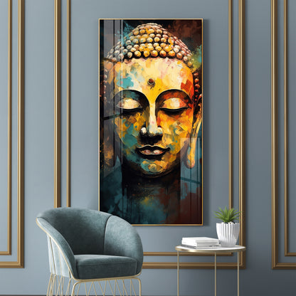 Eternal Gaze Buddha Premium Acrylic Vertical Wall Art