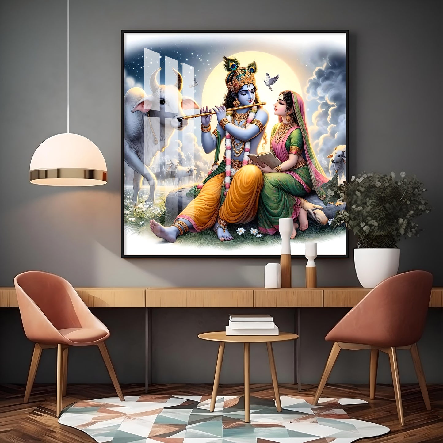 Heavenly Love Premium Acrylic Square Wall Art