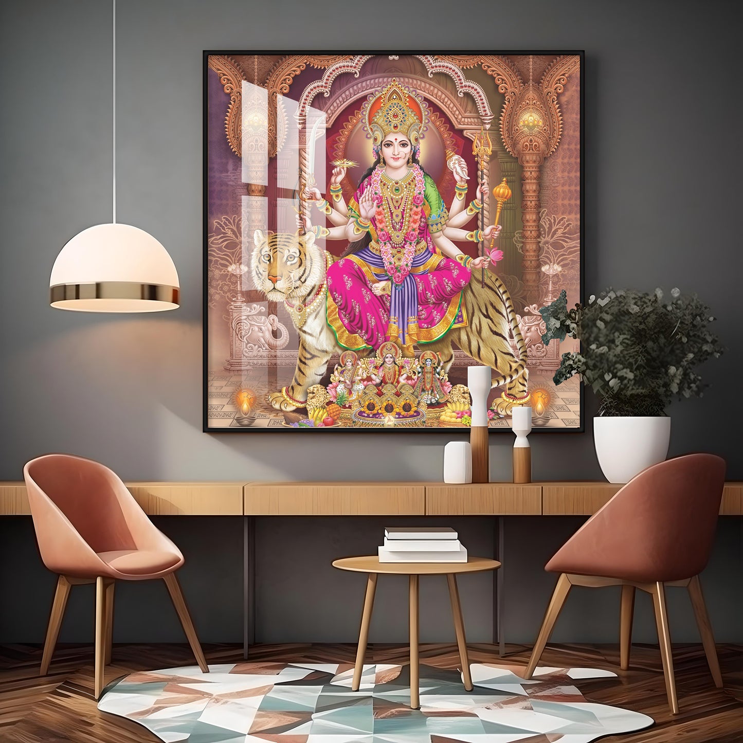 Goddess Radiant Devotion Premium Acrylic Square Wall Art