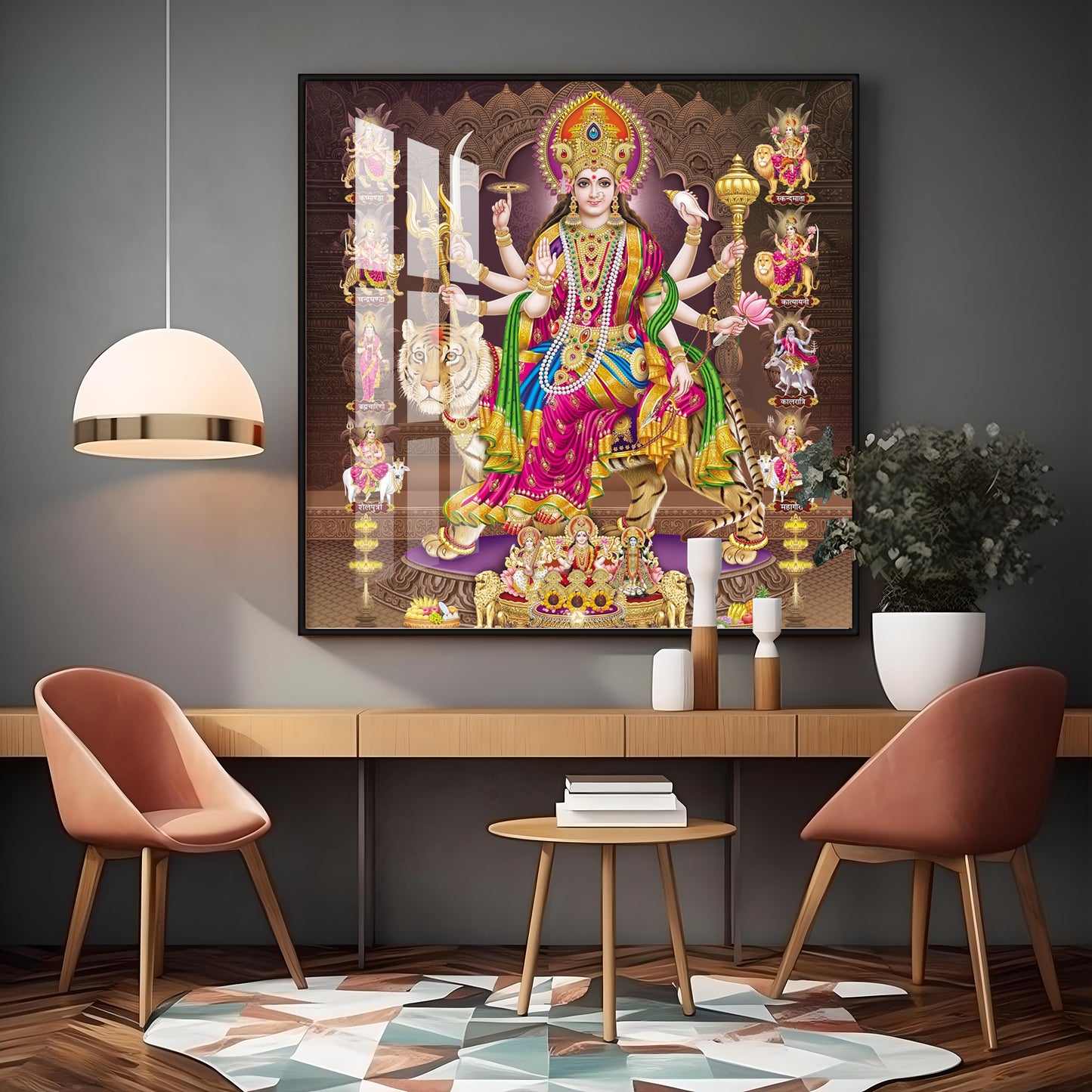 Radiant Devi Premium Acrylic Square Wall Art