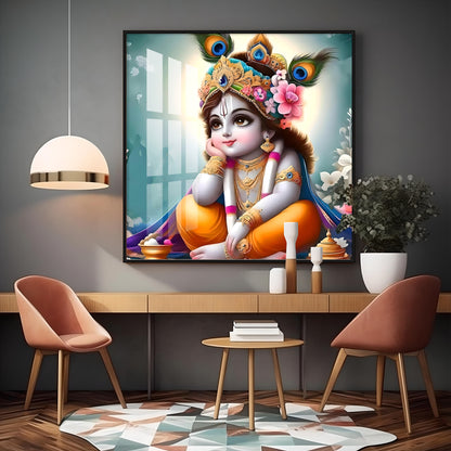 Little Kanha Premium Acrylic Square Wall Art