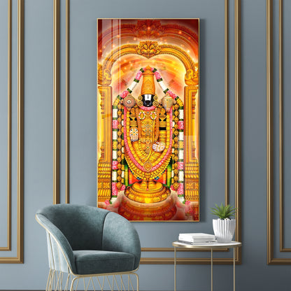 Shree Tirumala Deva Premium Acrylic Vertical Wall Art