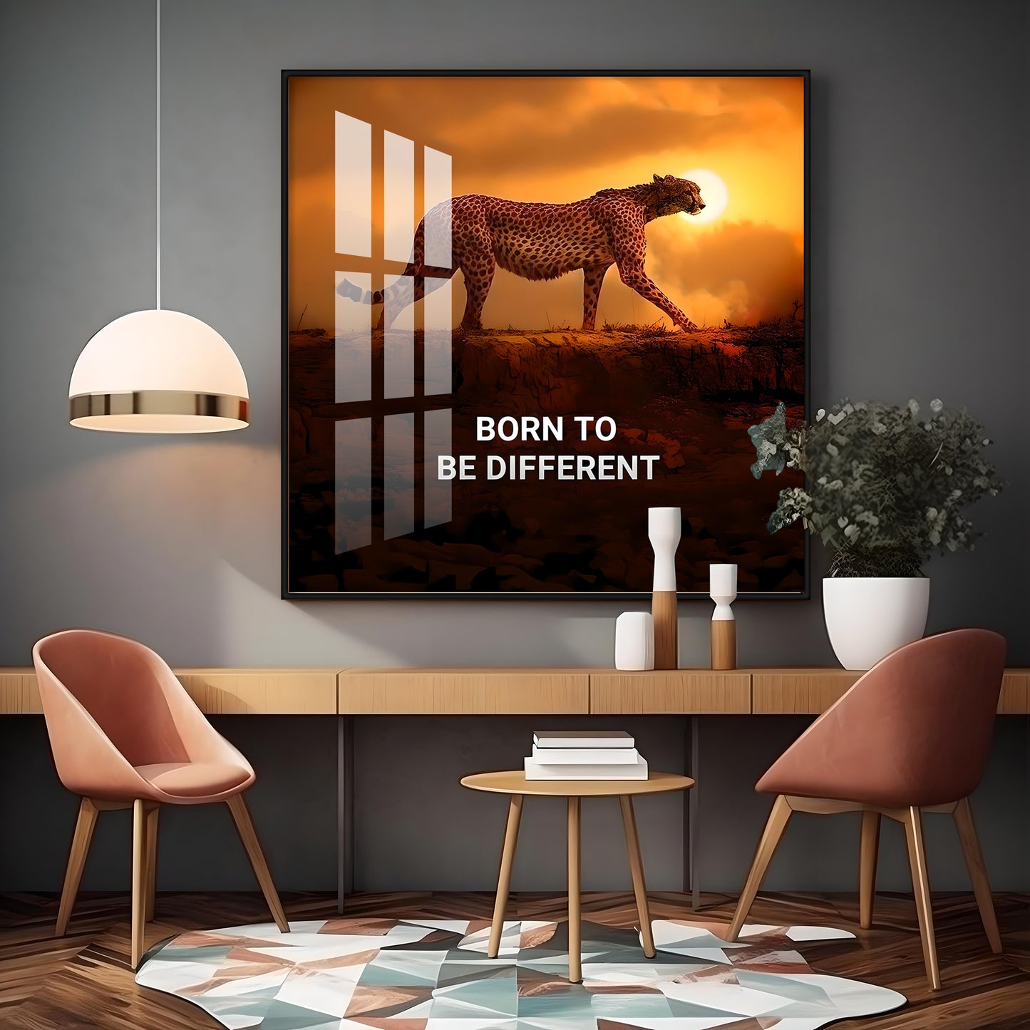 Be Different Premium Acrylic Square Wall Art