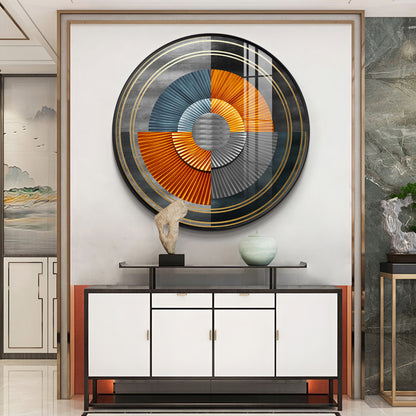 Grandeur Circle Premium Acrylic Round Wall Art