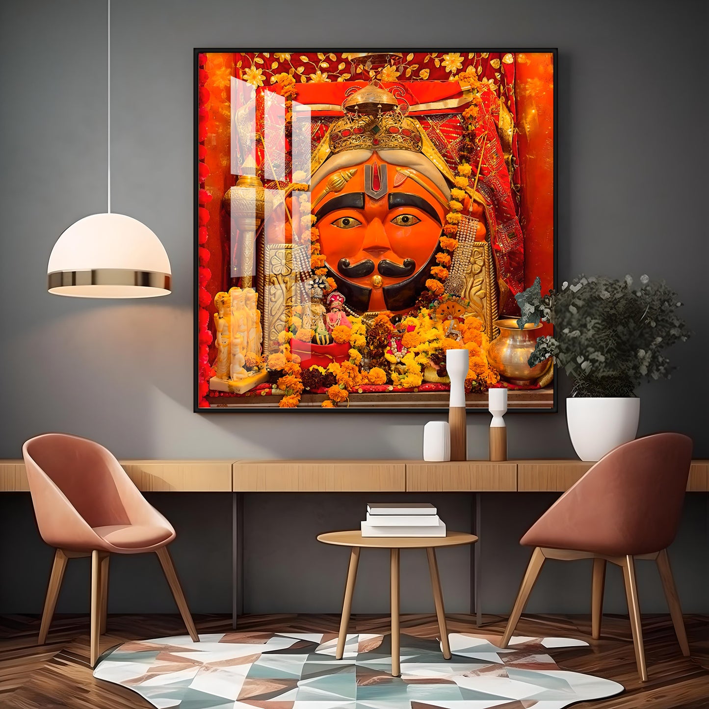 Jai Salasar Dhaam Premium Acrylic Square Wall Art