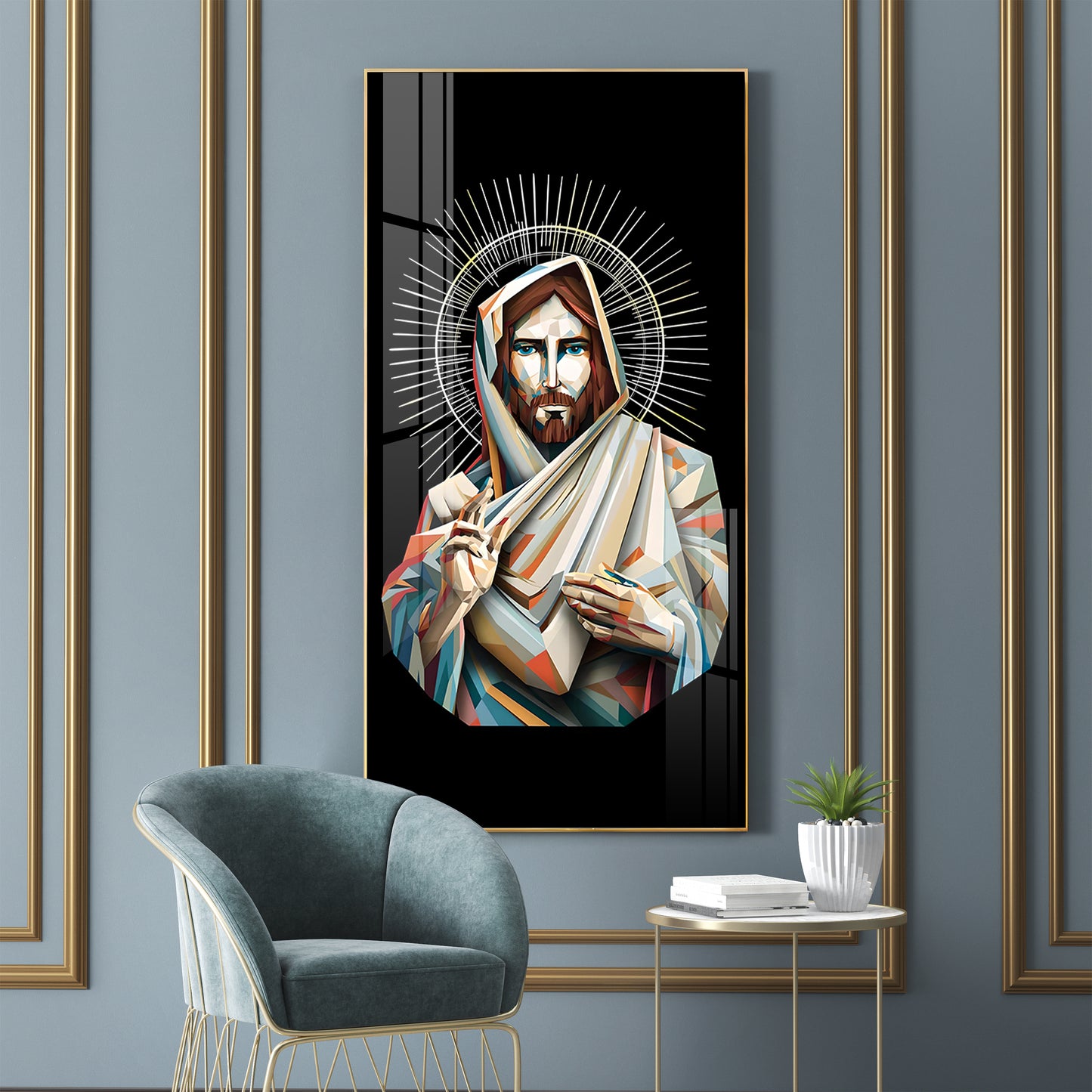 Jesus Premium Acrylic Vertical Wall Art