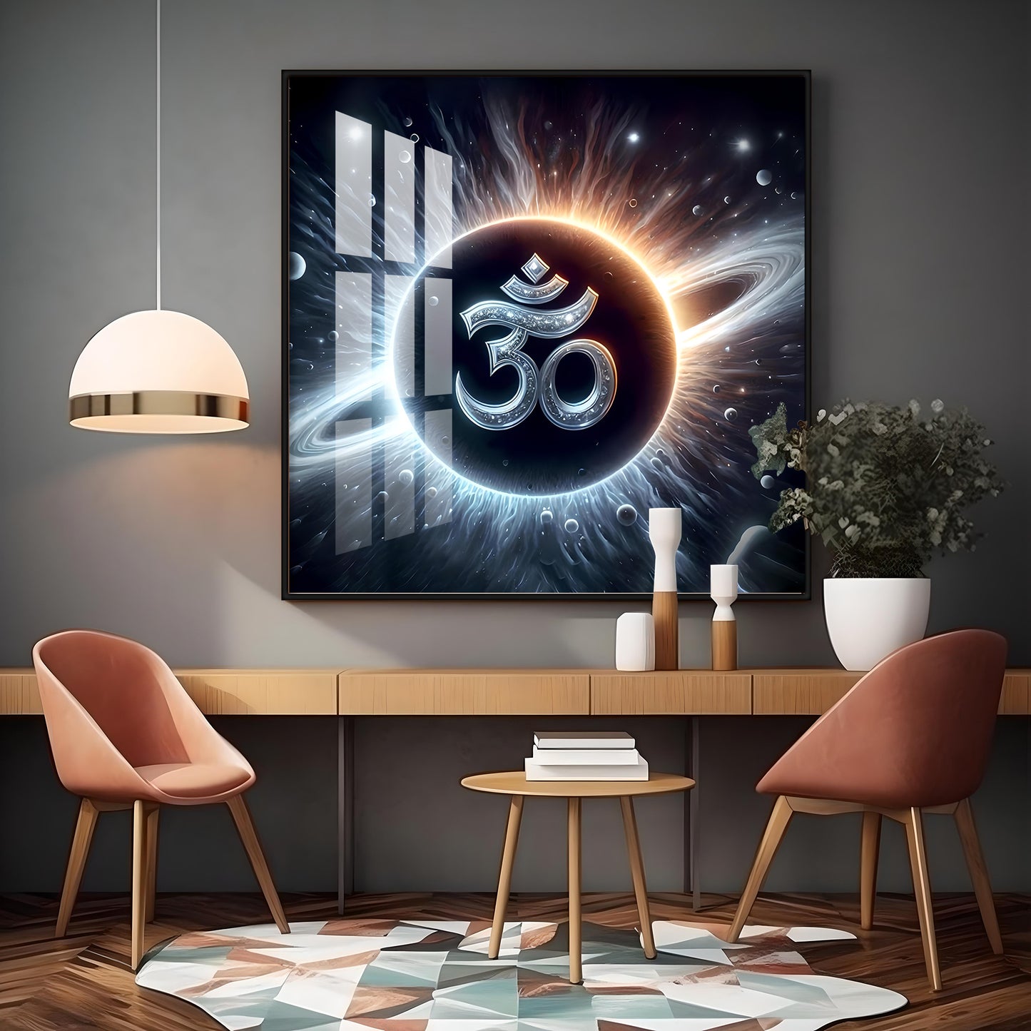 Om Premium Acrylic Square Wall Art