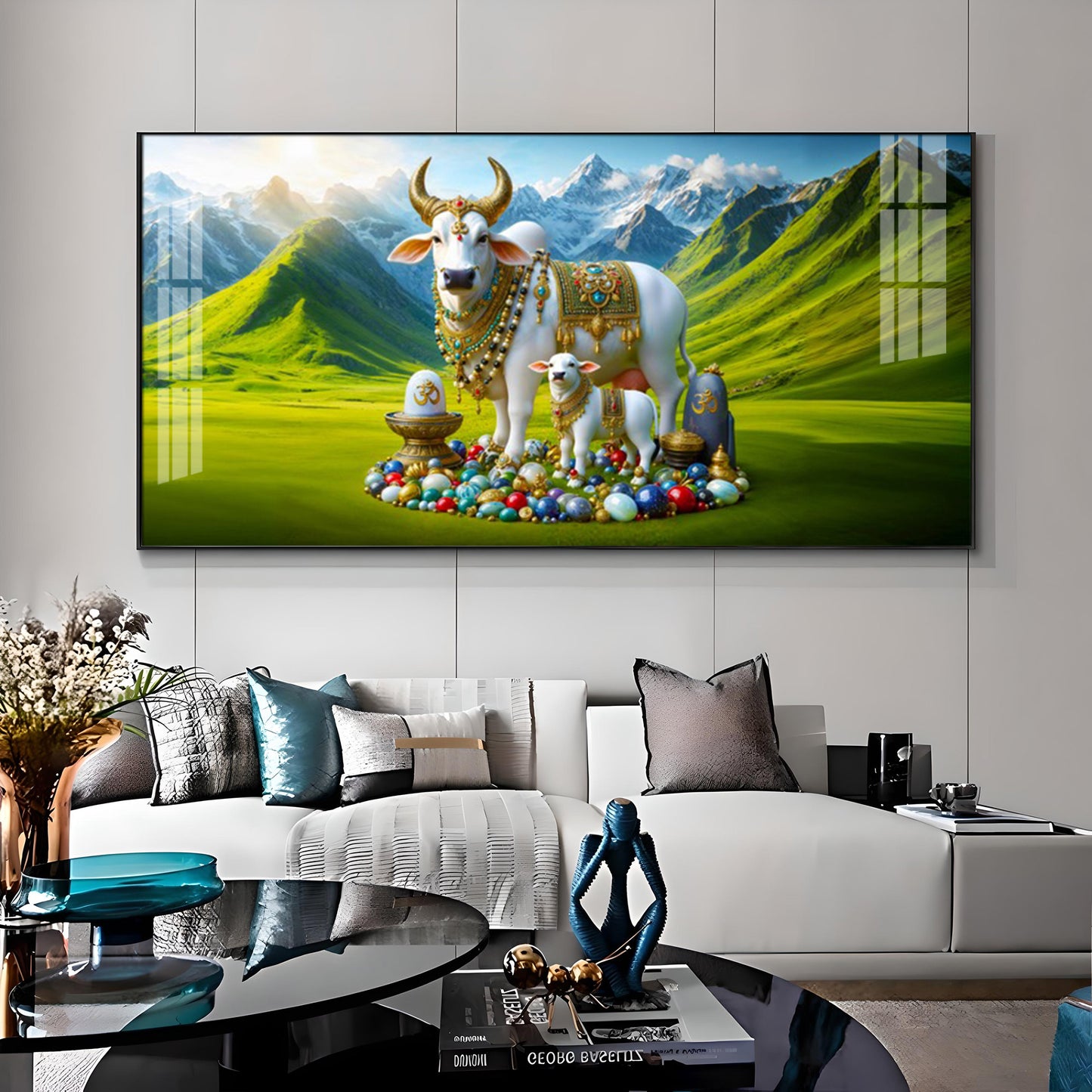 Kamadhenu Premium Acrylic Horizontal Wall Art