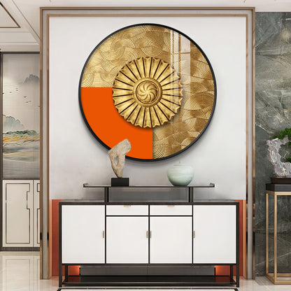 Luminous Dawn Premium Acrylic Round Wall Art