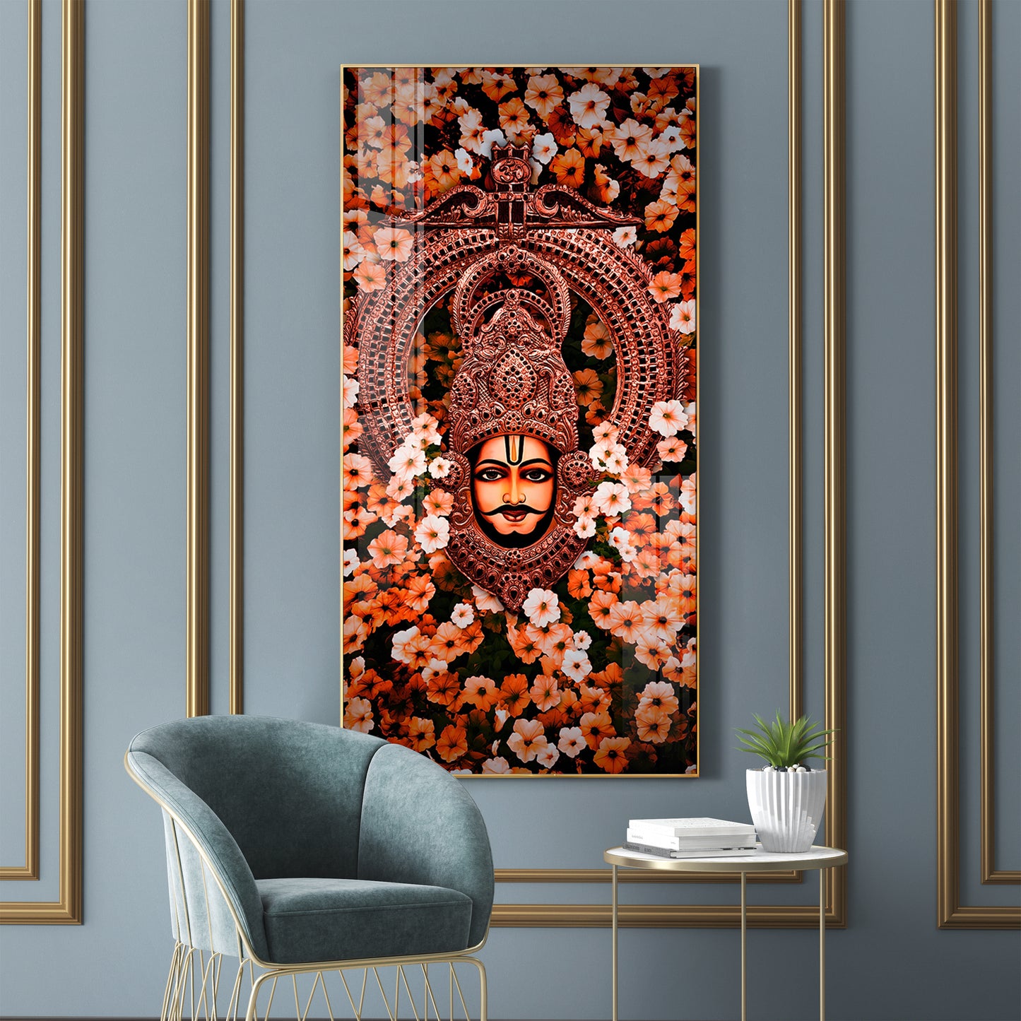 Jai Shree Shyam Premium Acrylic Vertical Wall Art