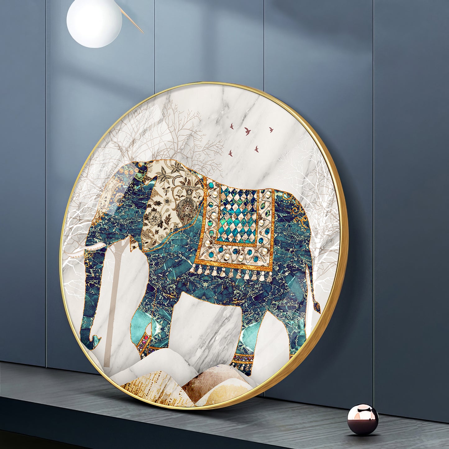 Majestic Alpha Premium Acrylic Round Wall Art