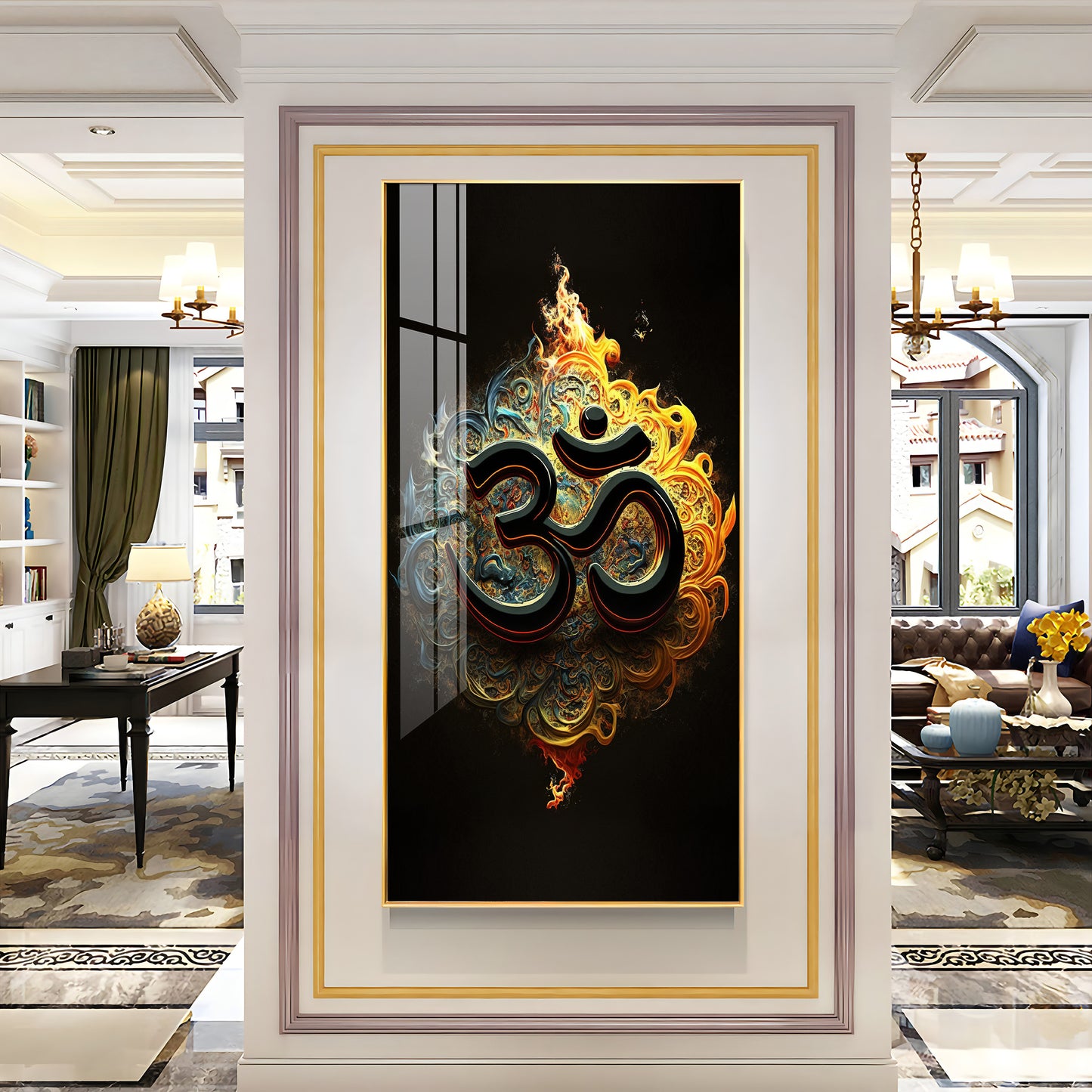 Spiritual OM Premium Acrylic Vertical Wall Art