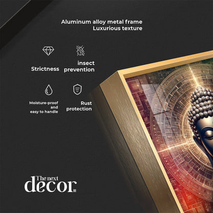 Divine and Peaceful Buddha Premium Acrylic Square Wall Art