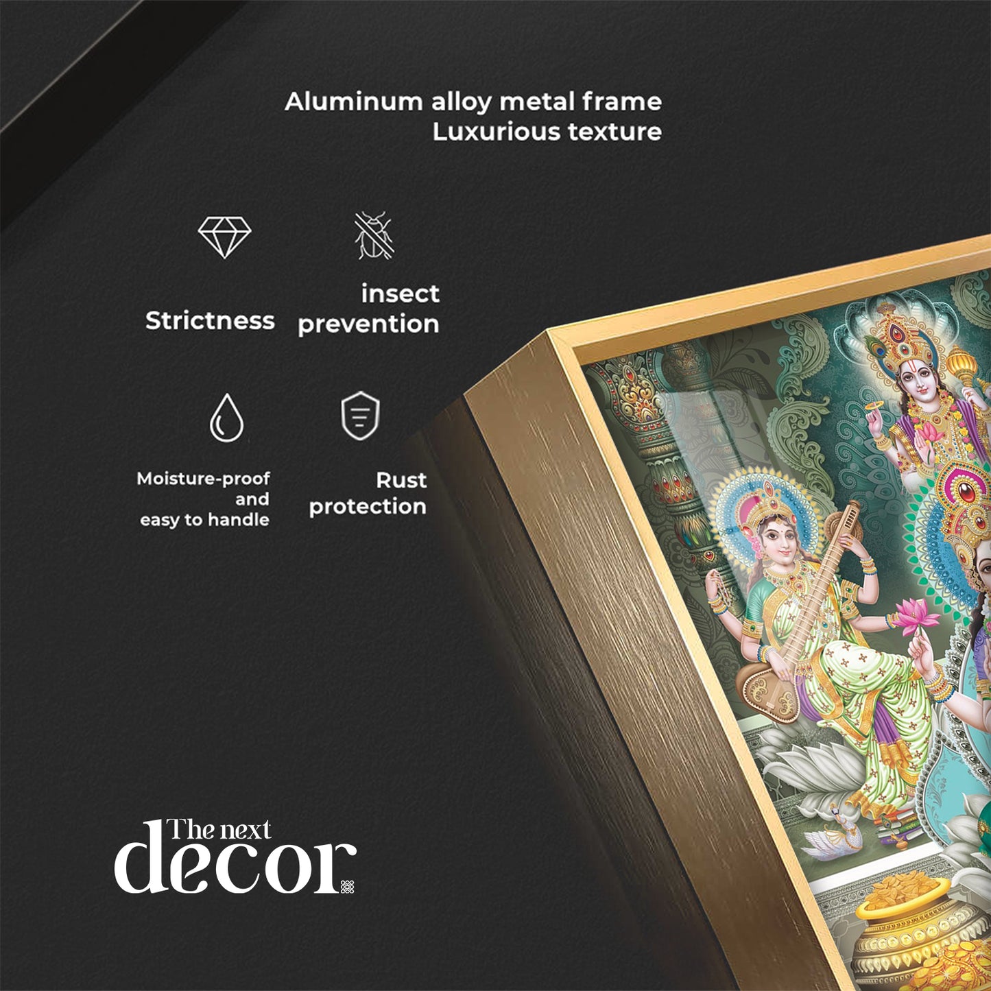 Divine Essence Of Supreme Deities Premium Acrylic Square Wall Art