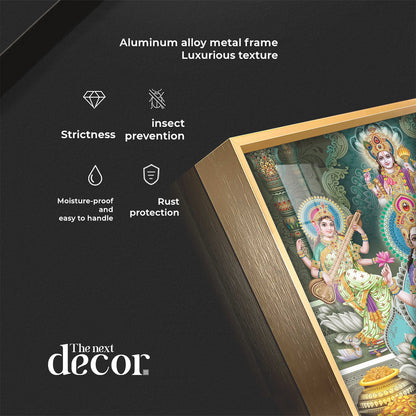 Divine Essence Of Supreme Deities Premium Acrylic Square Wall Art