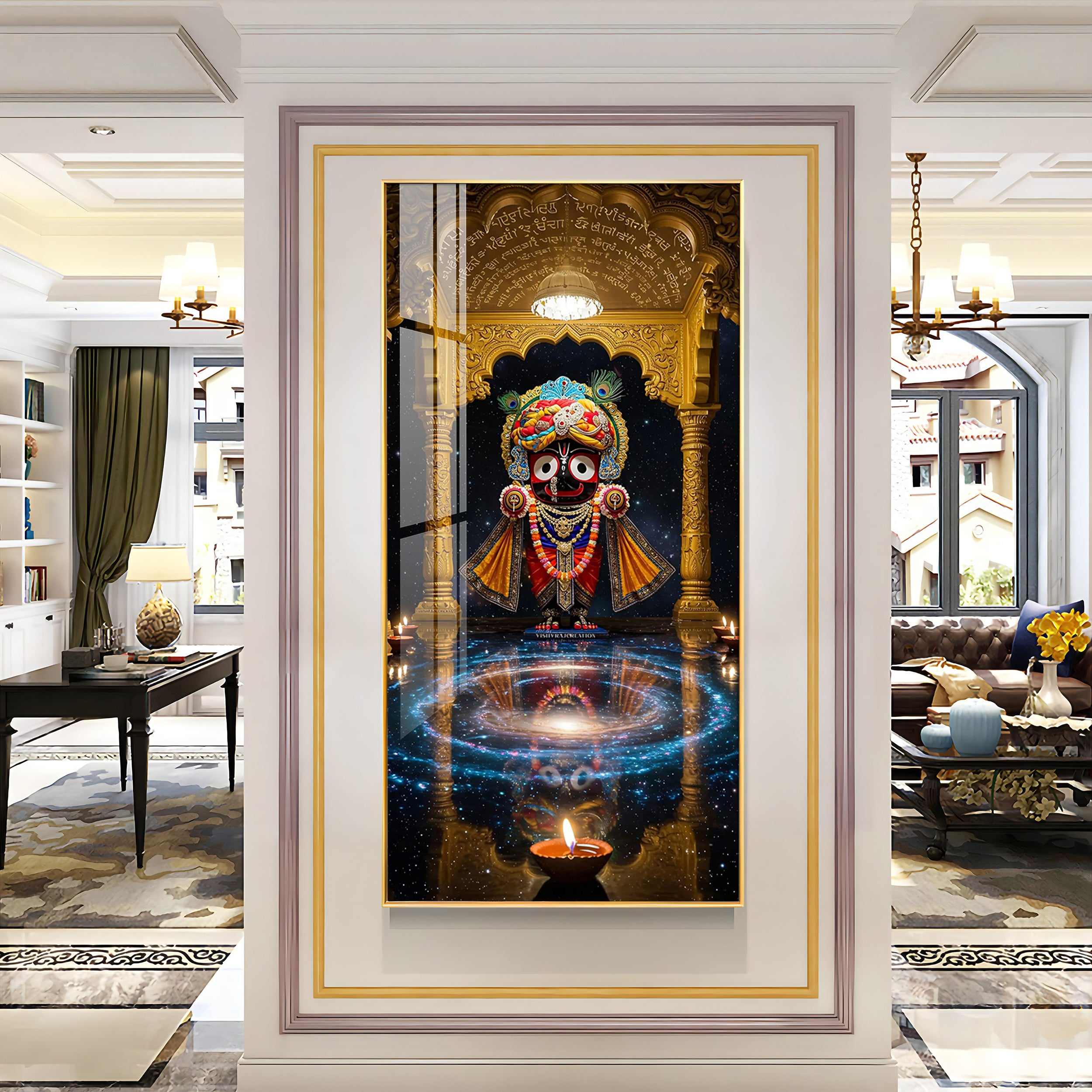 Jagannath's Serenity  Premium Acrylic Vertical Wall Art