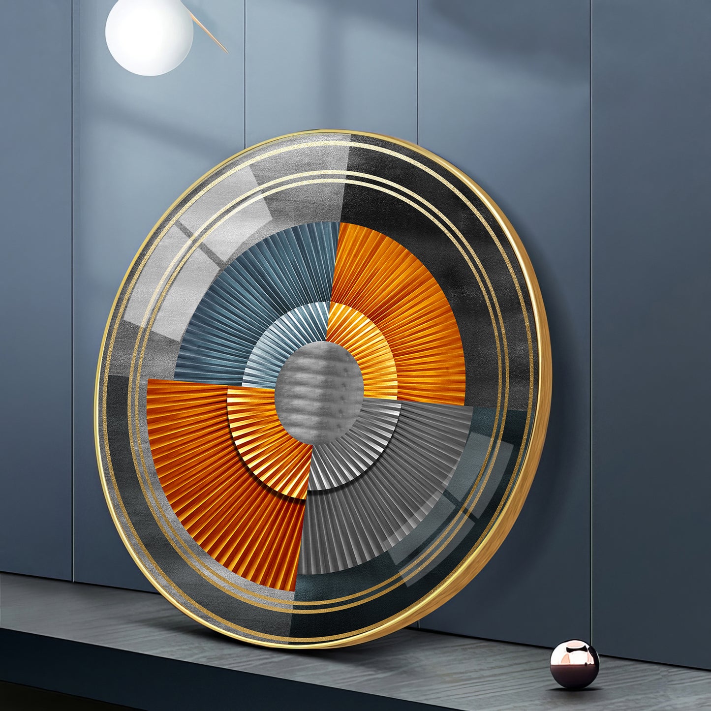 Grandeur Circle Premium Acrylic Round Wall Art