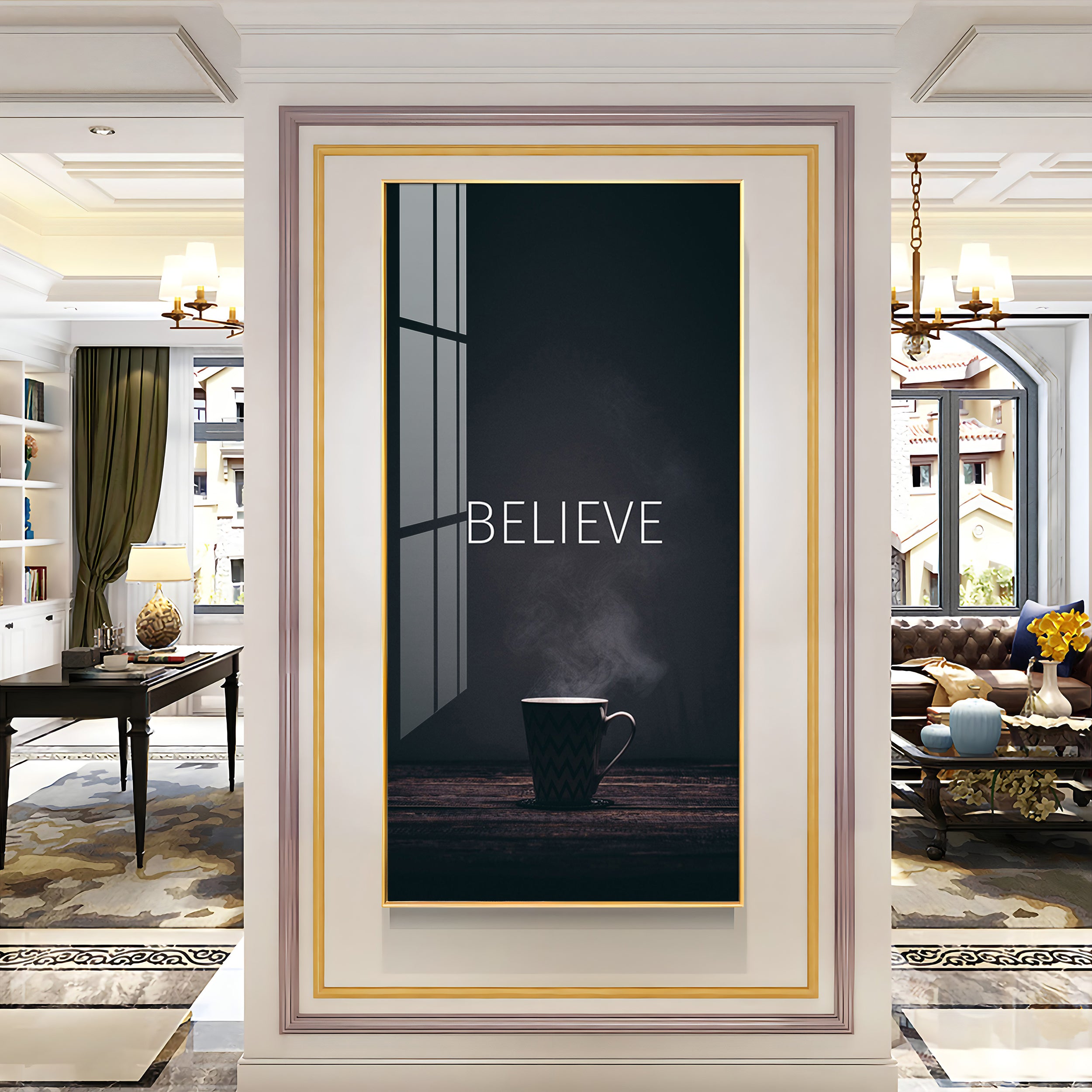 Believe Premium Acrylic Vertical Wall Art