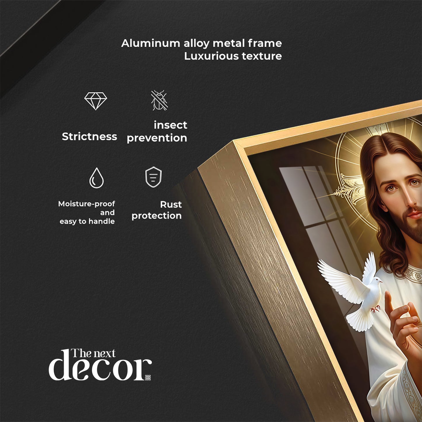 Jesus Christ Premium Acrylic Square Wall Art