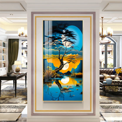 Sunset Serenity Premium Acrylic Vertical Wall Art