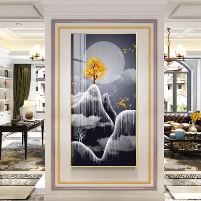 Freezy Nights Premium Acrylic Vertical Wall Art