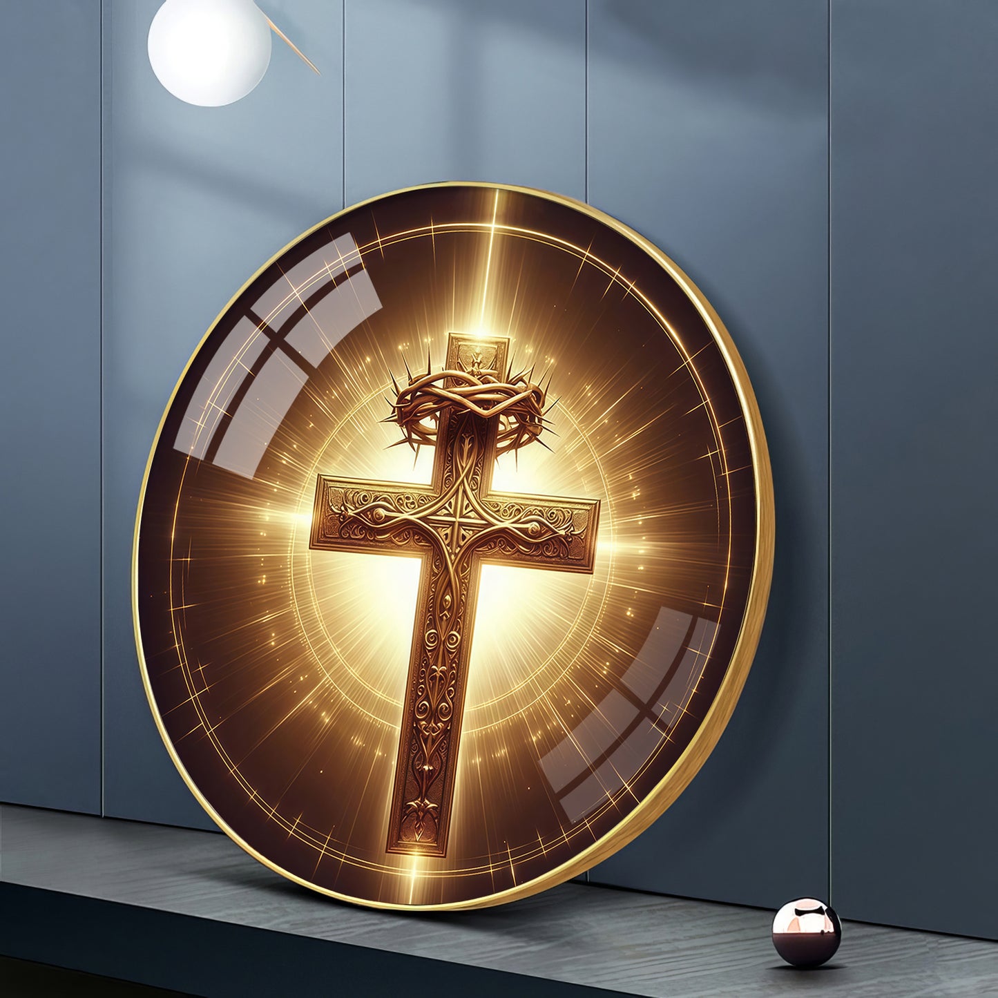 Sacred Symbol Sign Premium Acrylic Round Wall Art