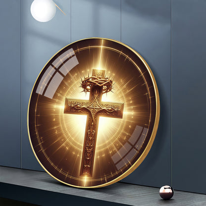 Sacred Symbol Sign Premium Acrylic Round Wall Art